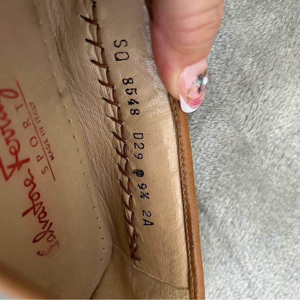 Salvatore Ferragamo Women’s Loafers 9.5 Light Brown Light Blue Woven Bow Casual - Picture 15 of 15